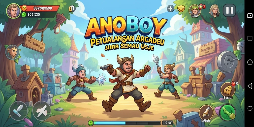Tampilan Gameplay ANOBOY yang Seru dan Menantang
