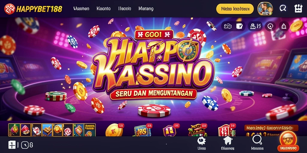 Tampilan gameplay seru di HAPPYBET188, penuh aksi kasino.