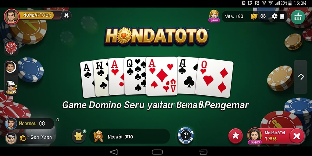 Tampilan gameplay HONDATOTO yang mengasyikkan dan penuh tantangan.