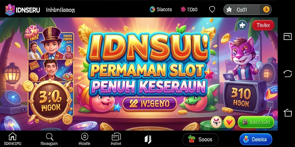 Tampilan menarik dari gameplay slot IDNSERU yang seru.