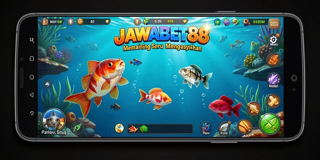 Tampilan gameplay JAWABET88 yang mengasyikkan saat memancing.