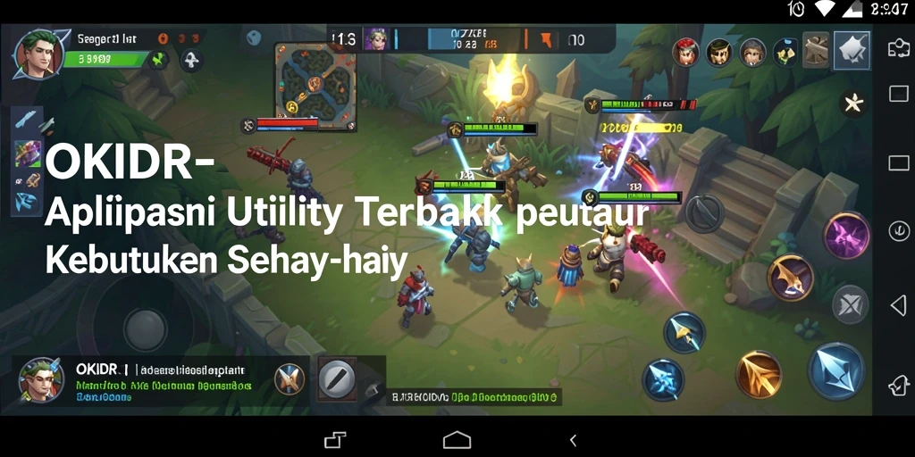 Tampilan utama OKIDR dengan fitur-fitur utility yang lengkap.