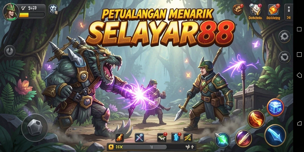 Tampilan gameplay petualangan yang seru dan mendebarkan.