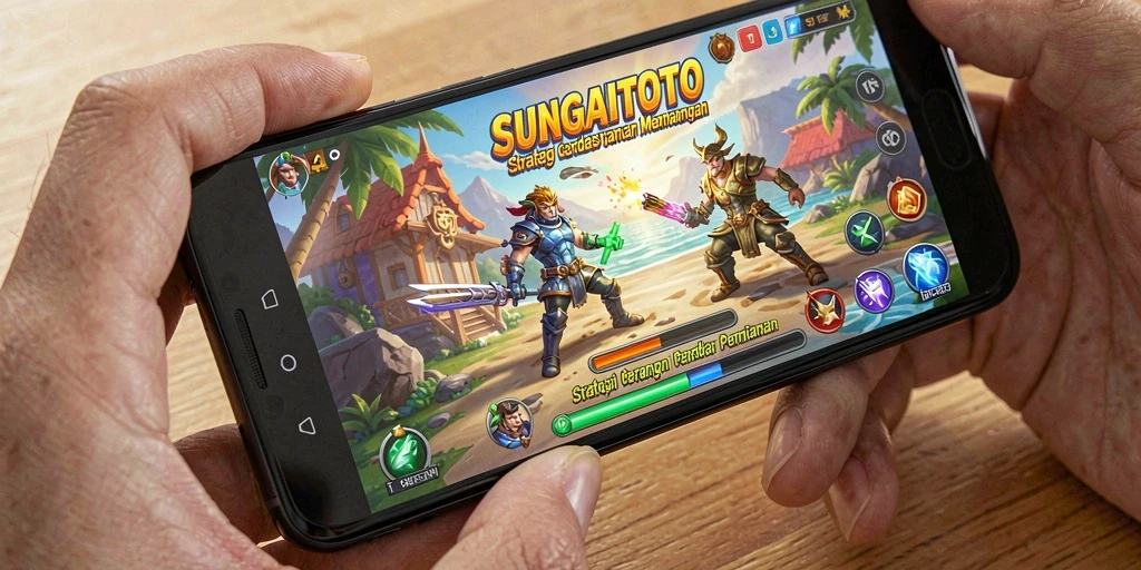 Screenshot menunjukkan gameplay menegangkan dalam SUNGAITOTO, merencanakan strategi dengan cerdas.